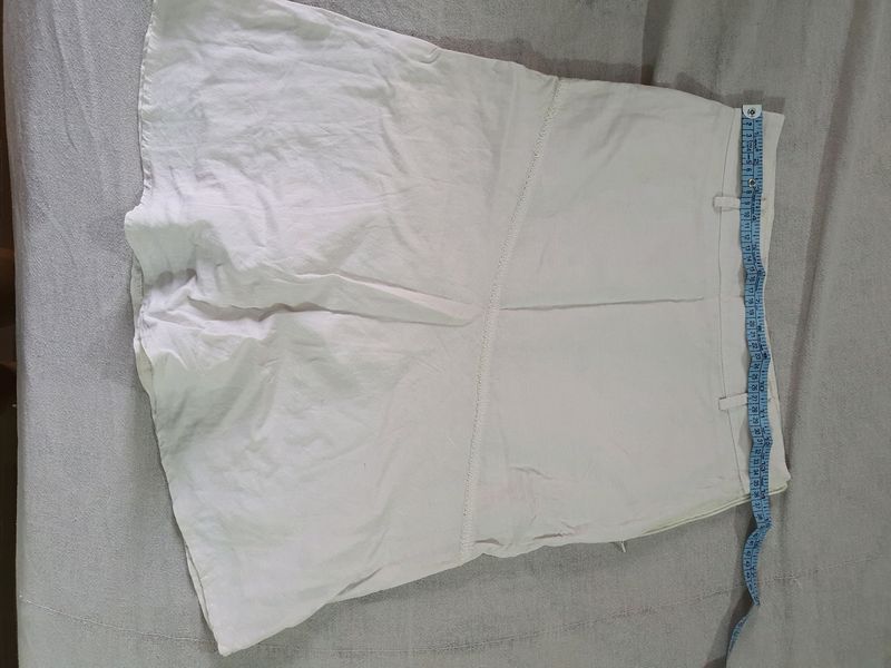 White Cotton Skirt