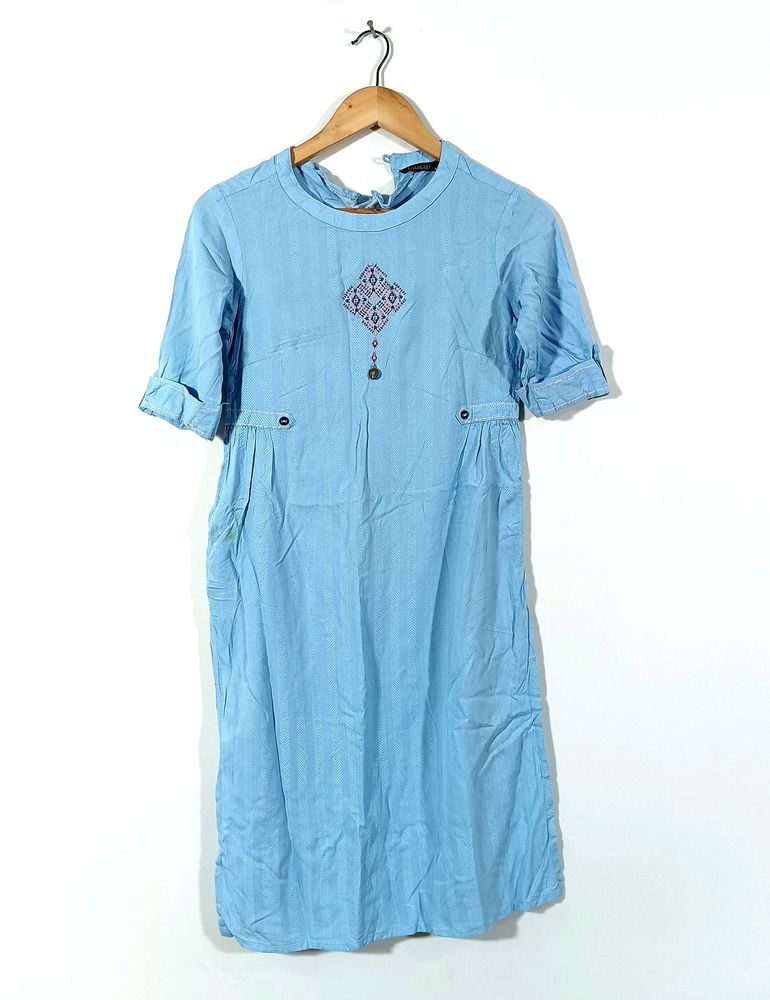 Blue Casual Kurta (Women)