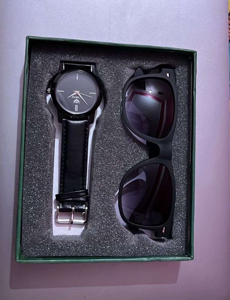 Brand New Combo Of Sunglasses And Watch.