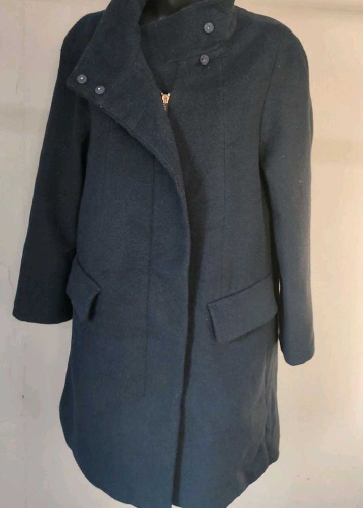 Unisex Navy Blue Over Coat