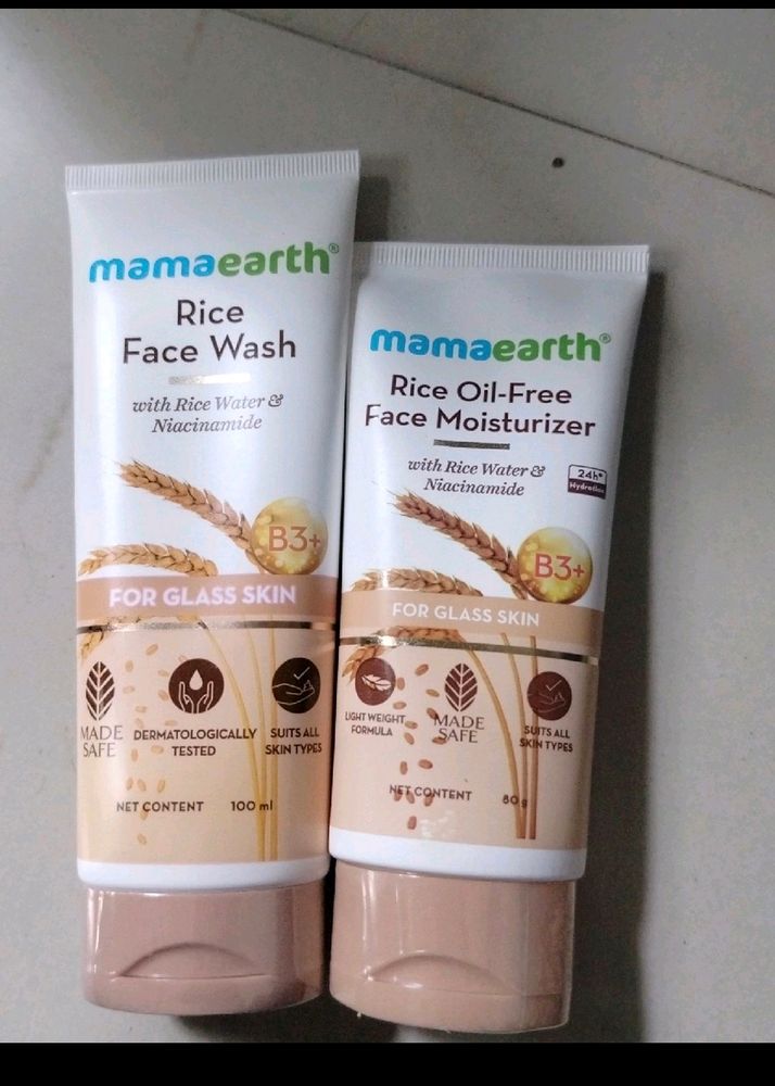 Rice Water Face Wash And Moisturizer