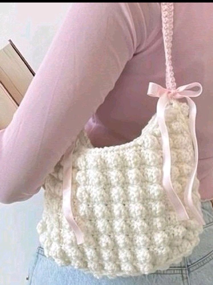 Crochet Bubble Shoulder Bag!!