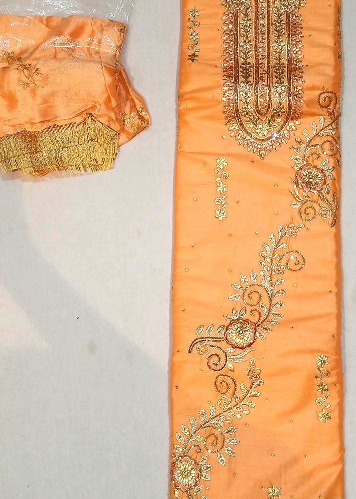 Cotton Suit Orange Colour