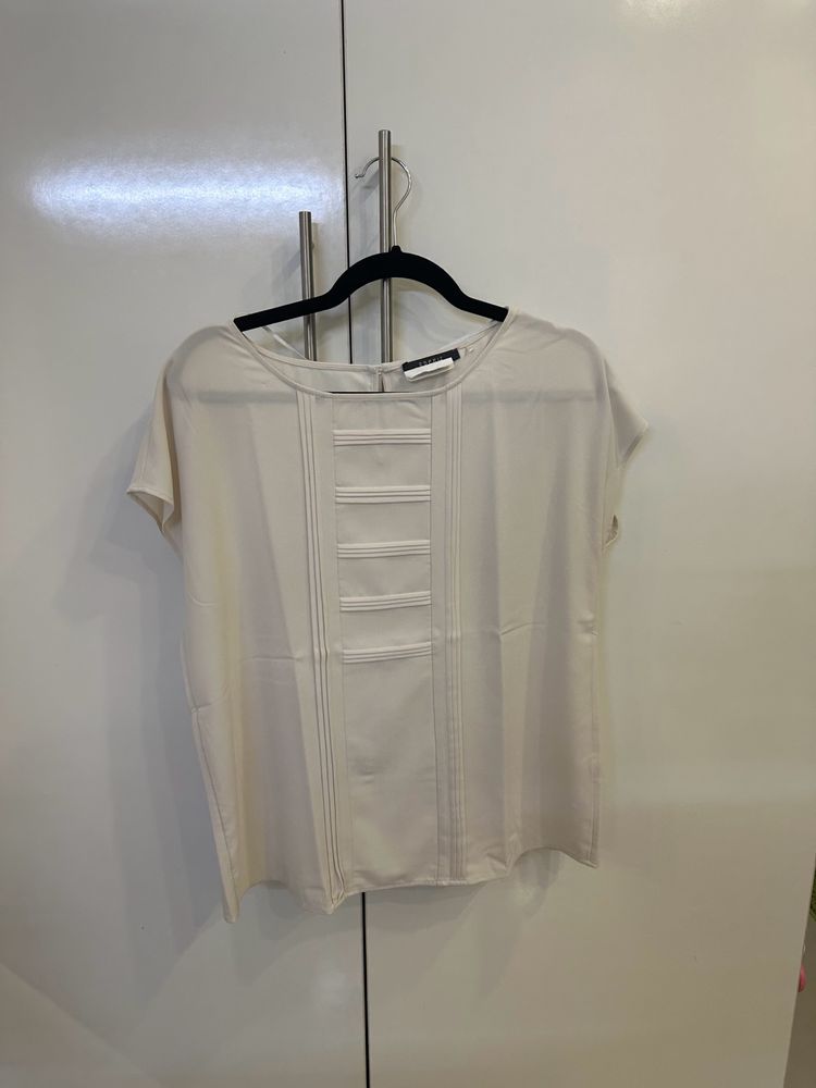 Size 10 ESPIRIT Formal Crisp White Top