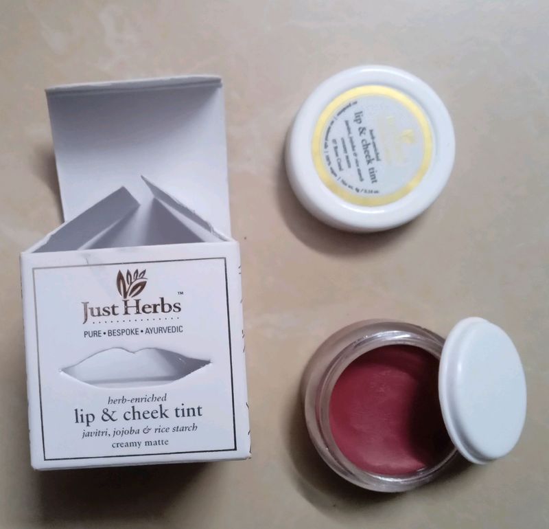 Just Herbs Rose Coral Lip & Cheek tint