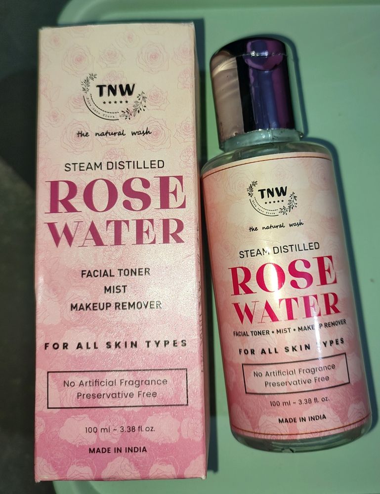 TNW Rose Water Face Toner Mist Makeup Remover