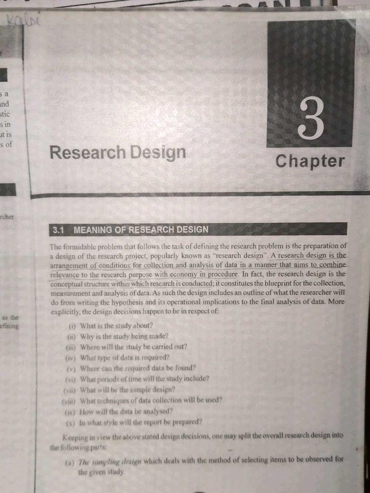 research methodology textbook content