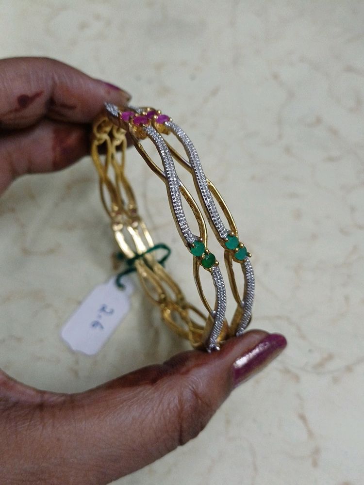 American Diamond & Stone Studded Bangles