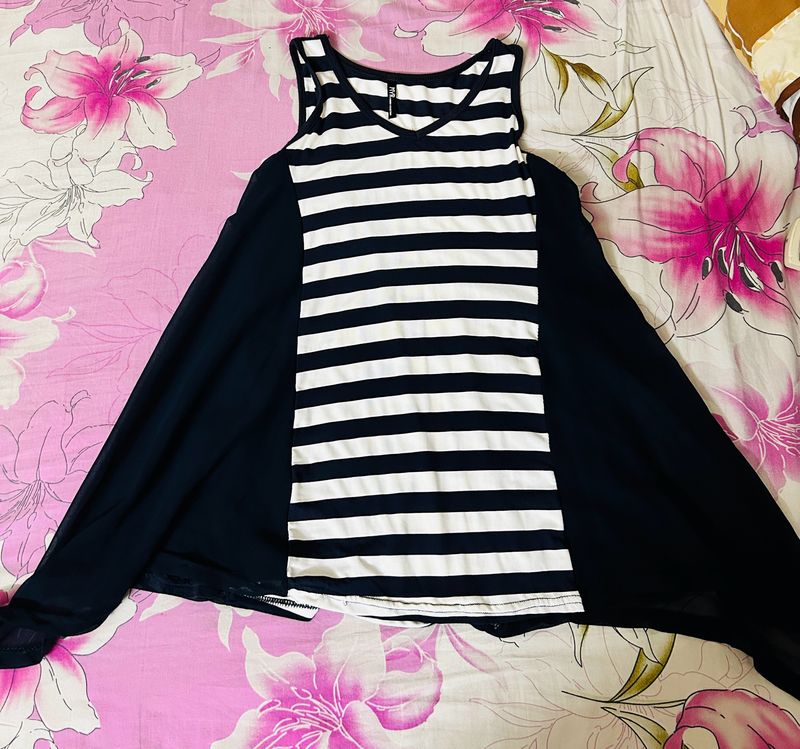 Sleeveless Striped Top