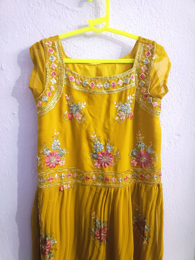 Mustard Yellow Nayra Dress 3 Piece Sets