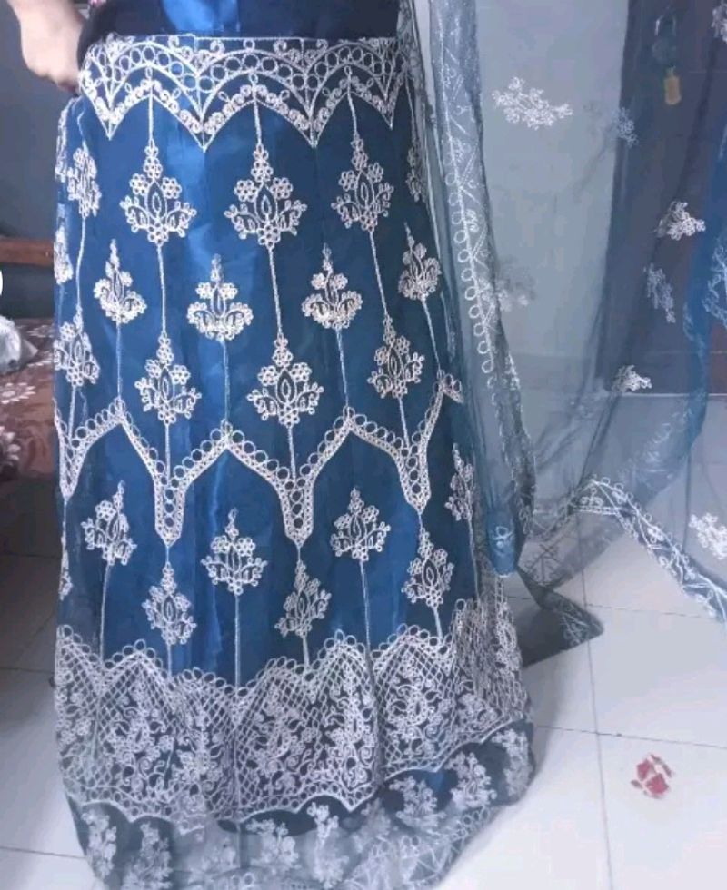 Blue Colour Lehenga