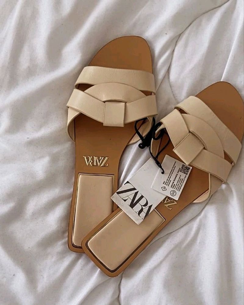 Zara Beige Flat