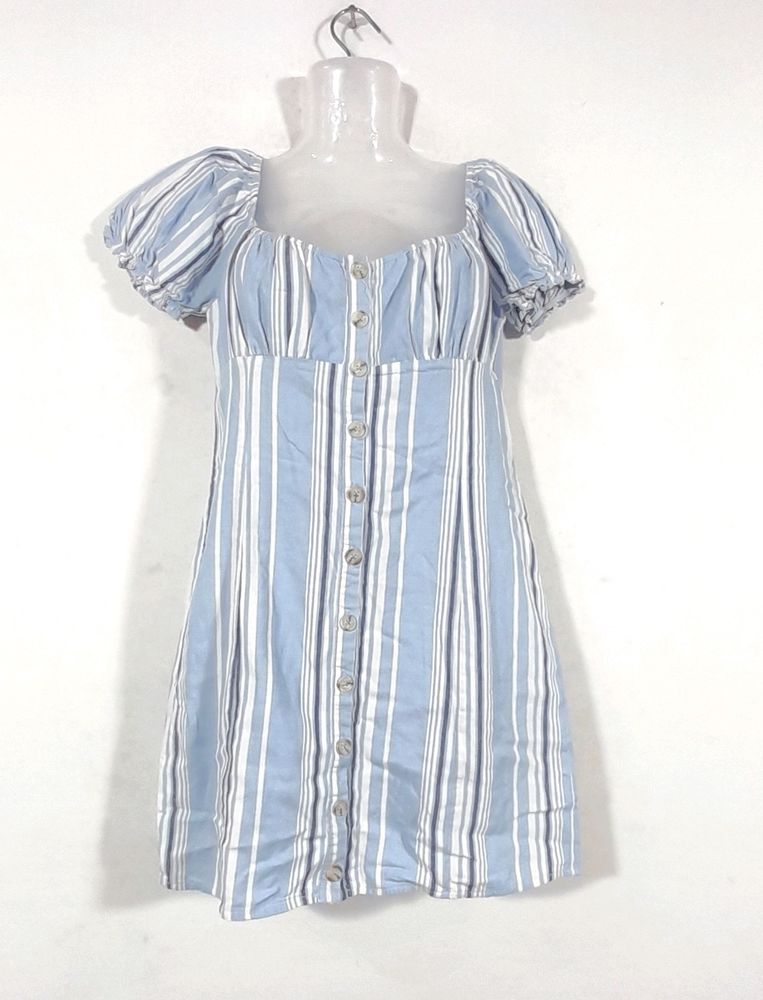 Forever 21 Light Blue Stripped Dress