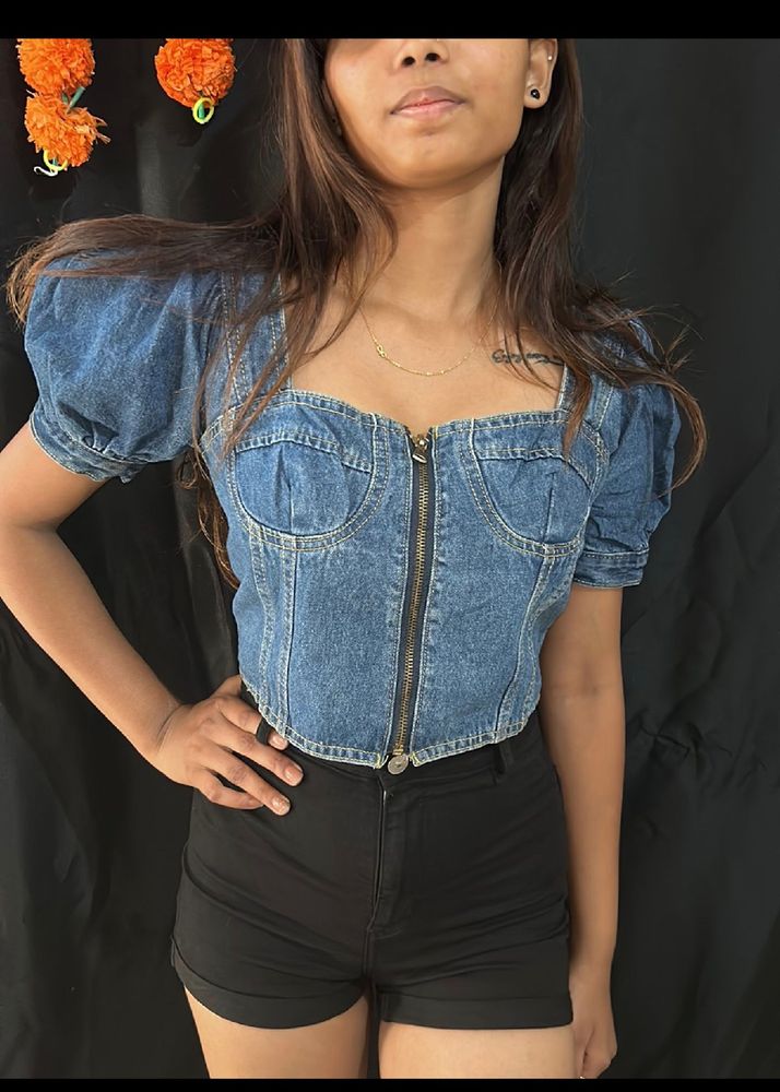 Flash Sale - Beautiful Denim Corset