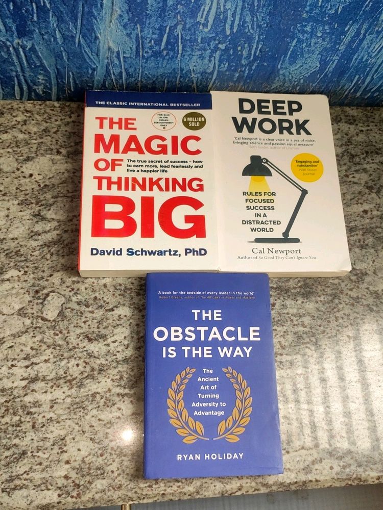 Magic Of Thinking Big And Deep Work 3 Books