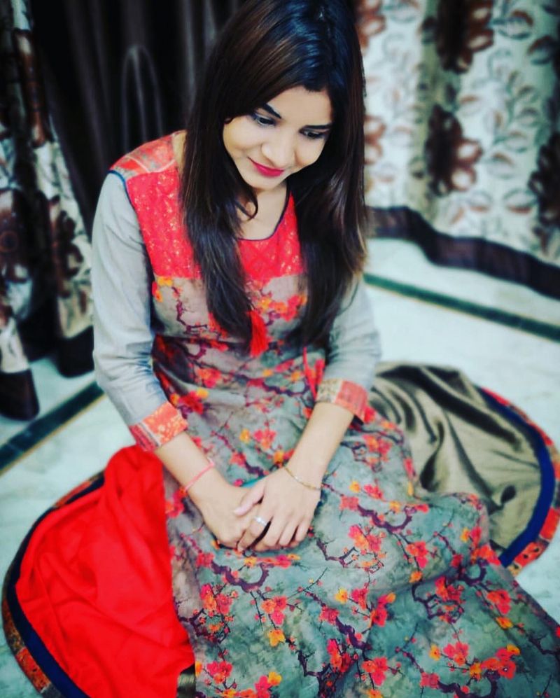 Red Anarkali Kurta