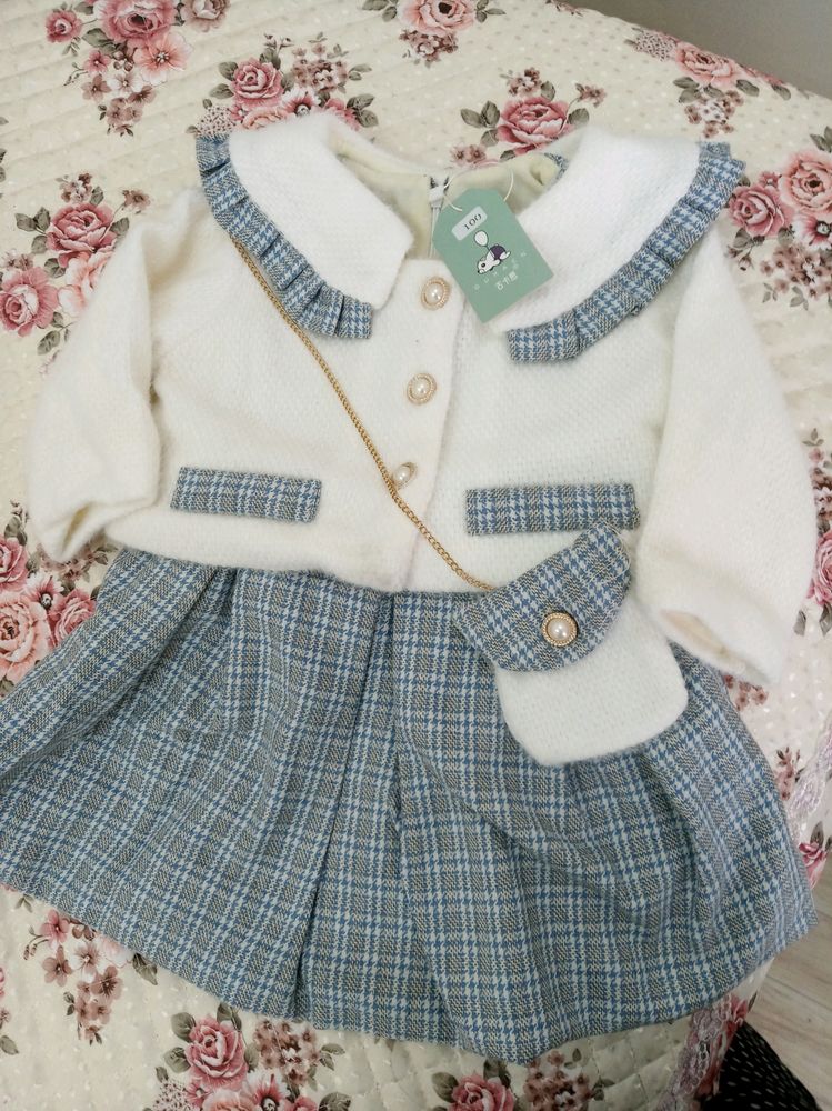 Girls' Dress With Coat