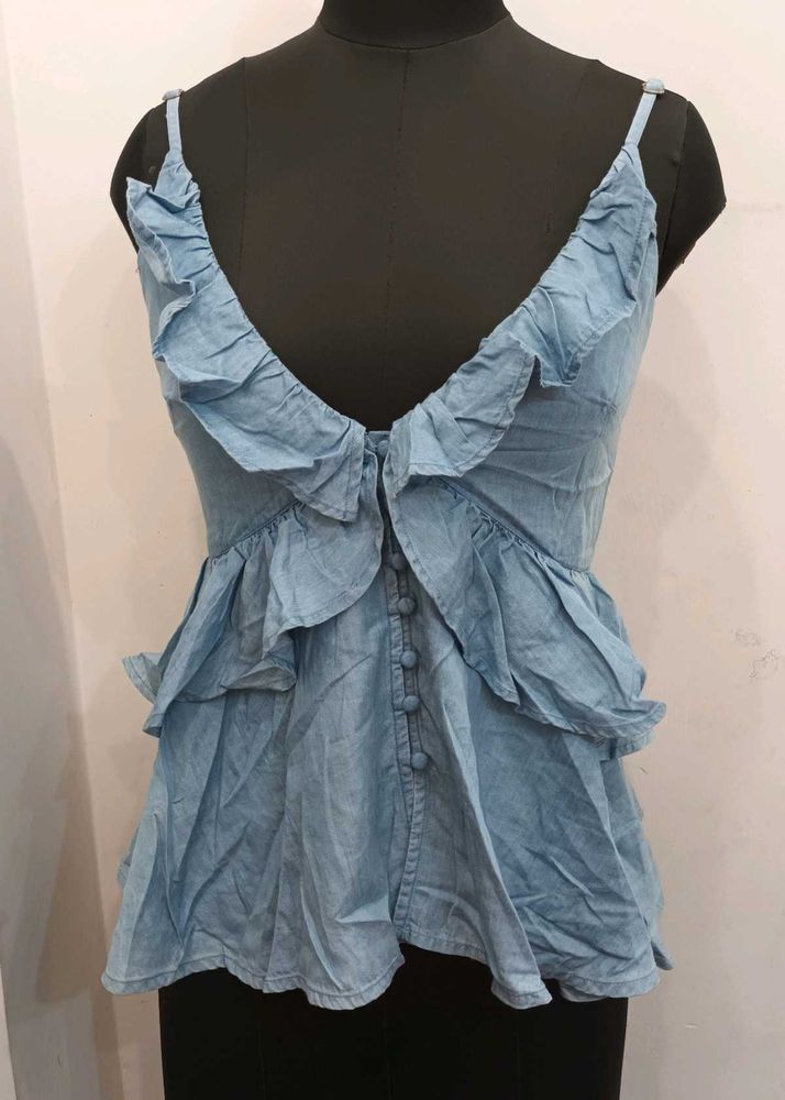 Soft Denim Stylish Top..32 To 33inch