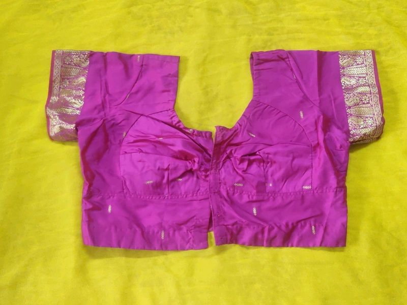 New Festive Purple Readymade Blouse