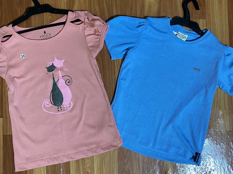 Combo Of 2 T-shirts For Girls