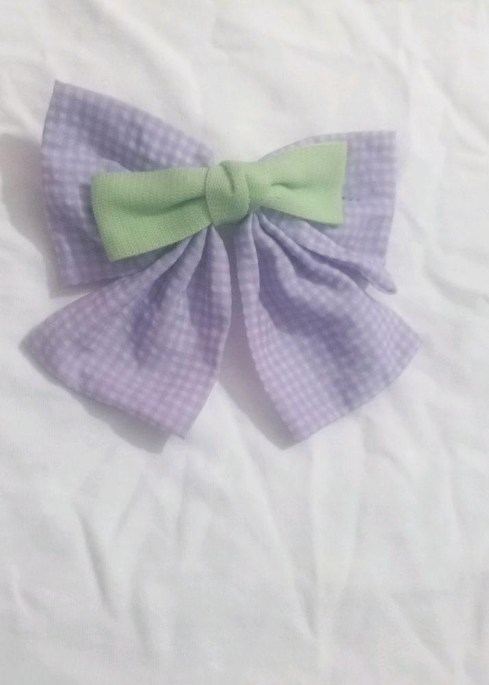 Cute Purple Bow Clip