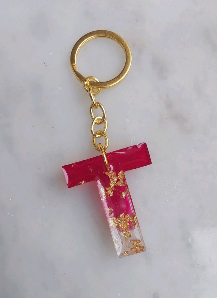 T Letter Keychain/Keyring......