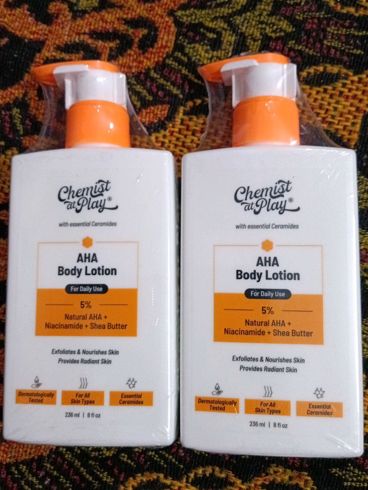 Combo Of 2 Chemist At Play AHA Body Lotion