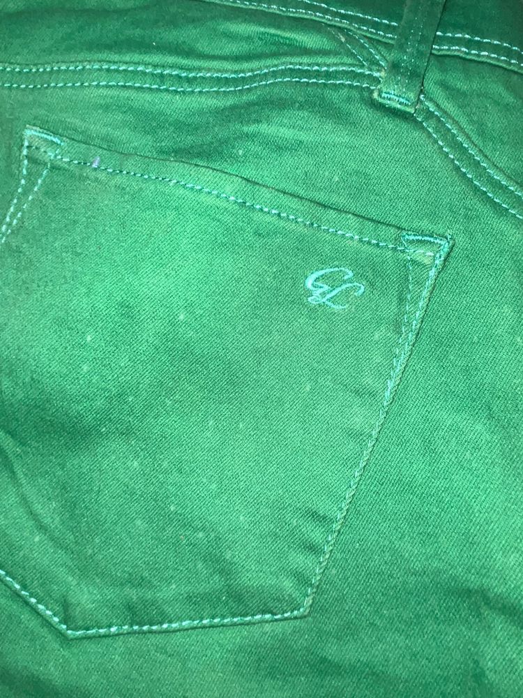 Green Women Jeans