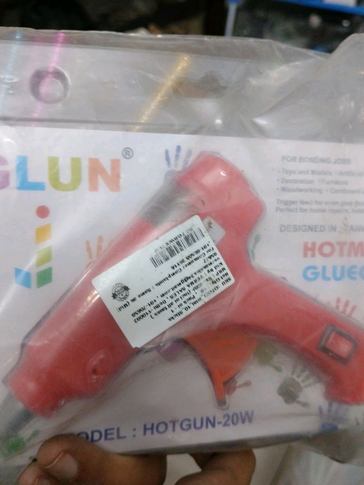 Glun Hotmelt Glue Gun With 9 Glitter Glue Sticks