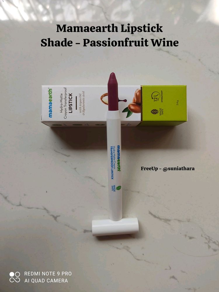 Mamaearth lipstick Passionfruit Wine