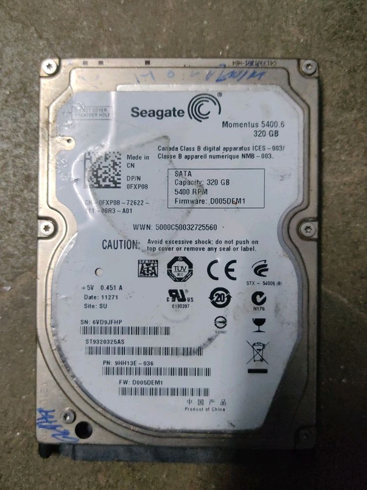 Seagate 320 Gb Hdd