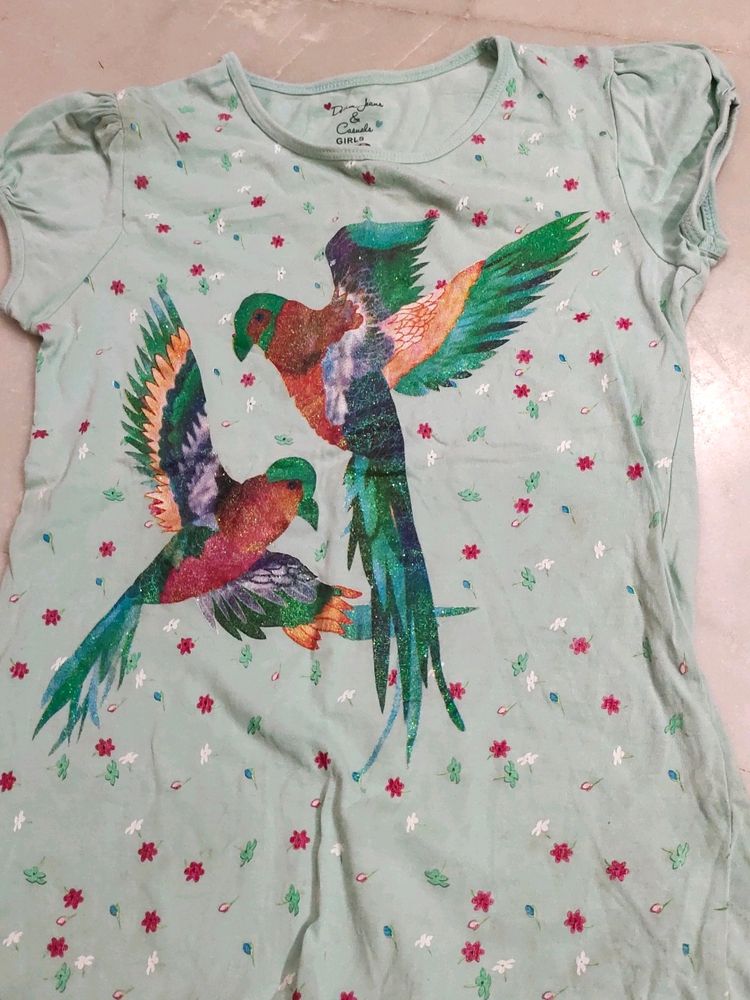 Floral T-shirt For Girls