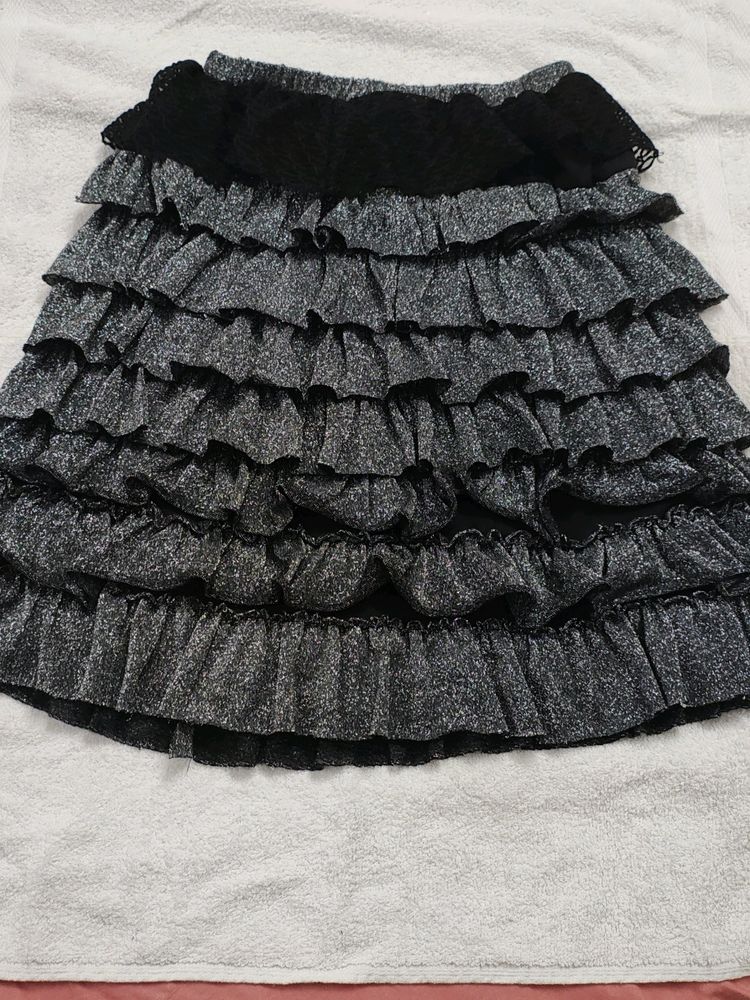 Frilled Mini Skirt