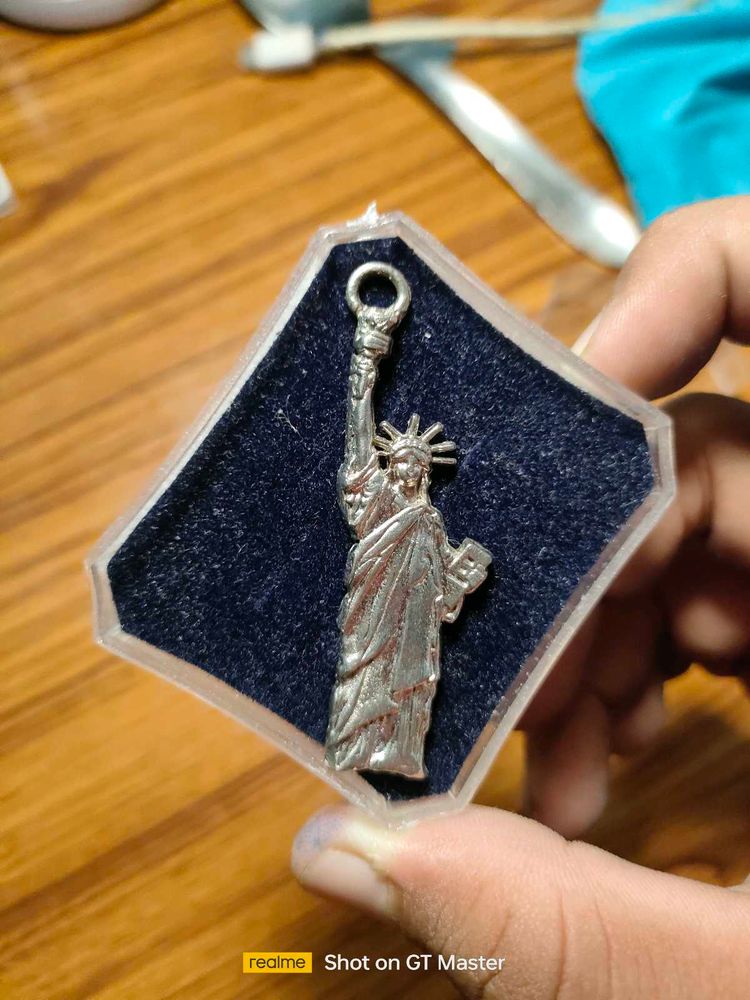 Statue Of Liberty Pendent Made With Silver