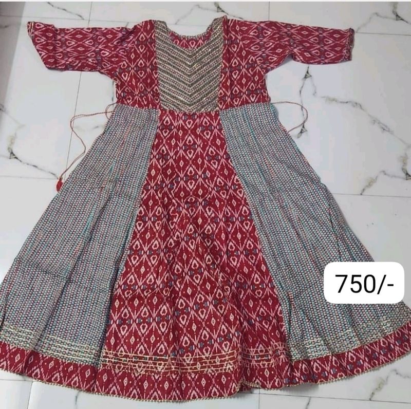 Pure Cotton Umberlla Kurti