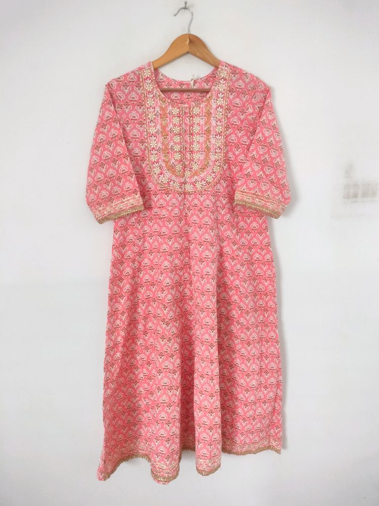 Pink Casual Kurta (Women's)