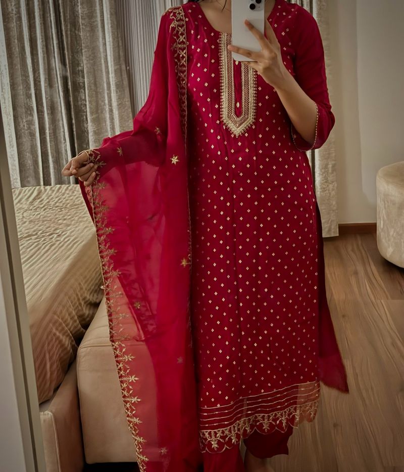 Red Salwar Suit