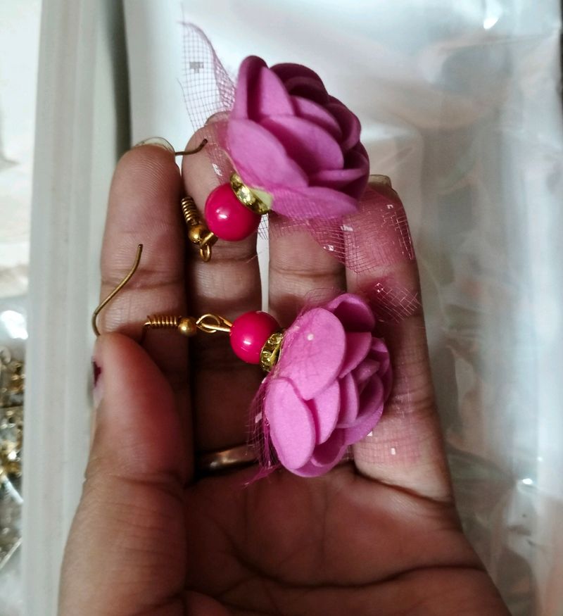 Rose🌹Earrings ( Jhumka Pattern)