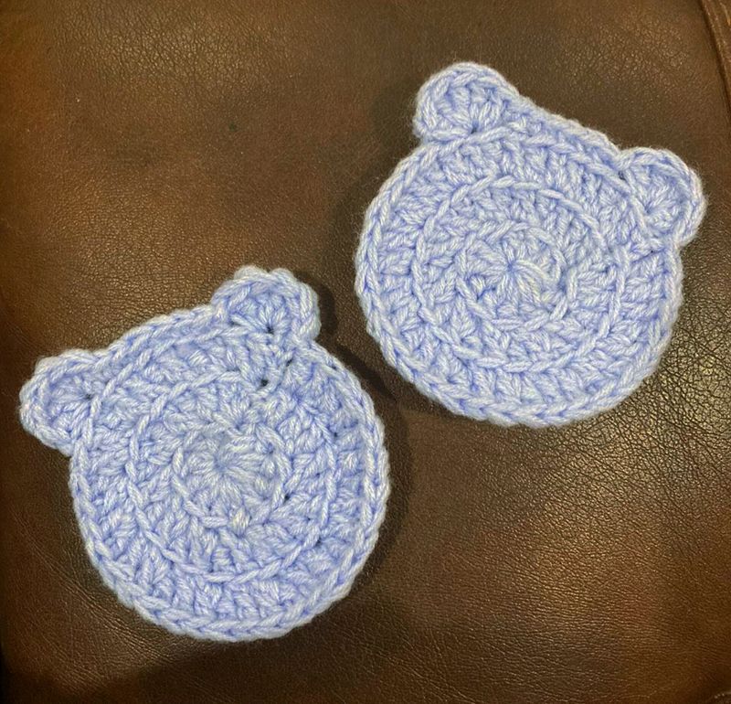 BEAR CROCHET COASTERS