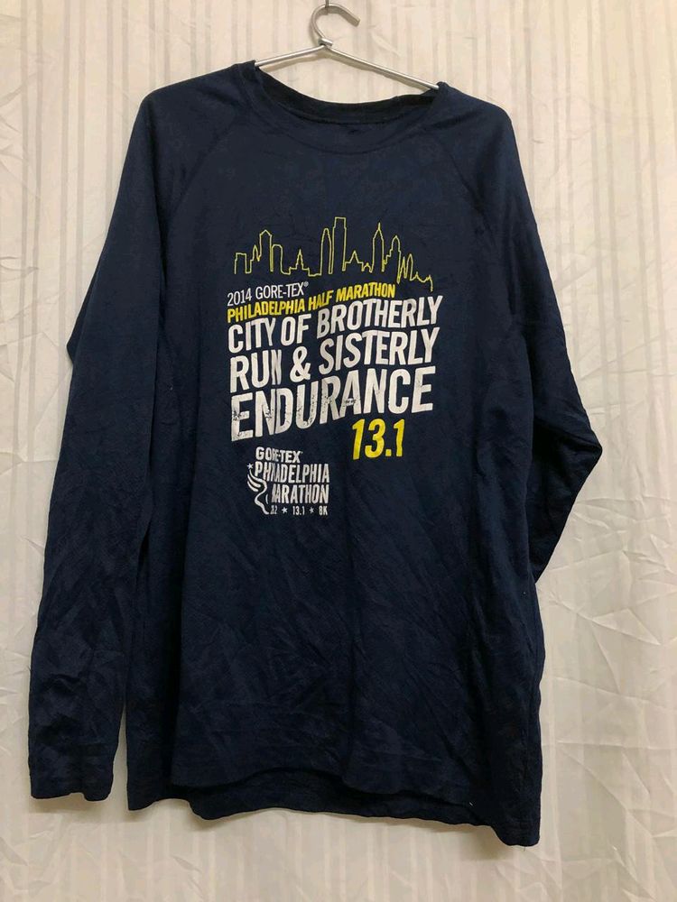 Blue Long Sleeve T Shirt