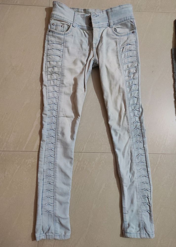 Super Skinny Light Blue Mid-rise Jeans