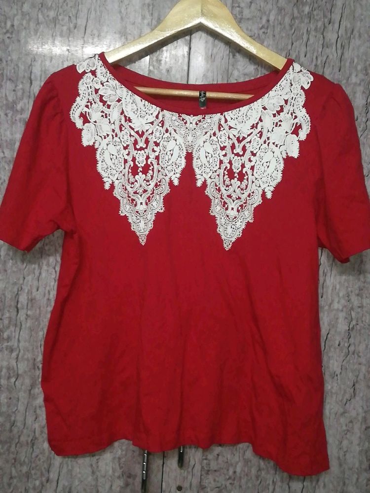 Red Shyla Brand Top For Women's Fashion