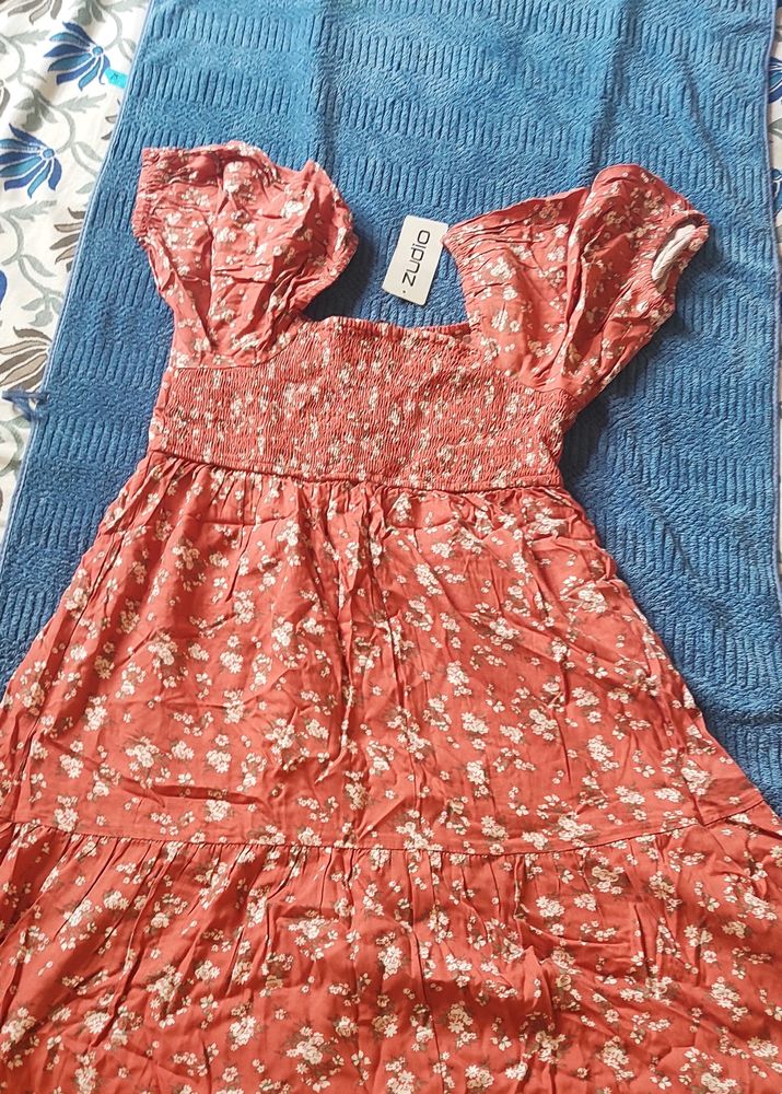 Zudio Floral Pink Dress