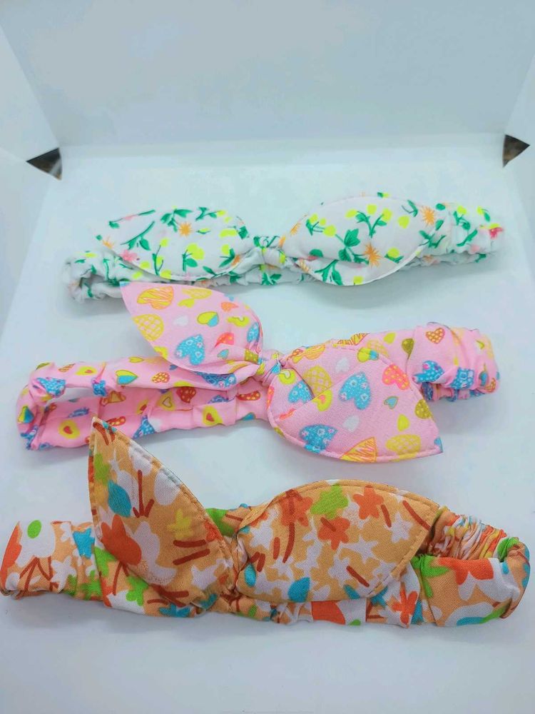 Pack Of 3 Hair Bow With Free Courier Bags