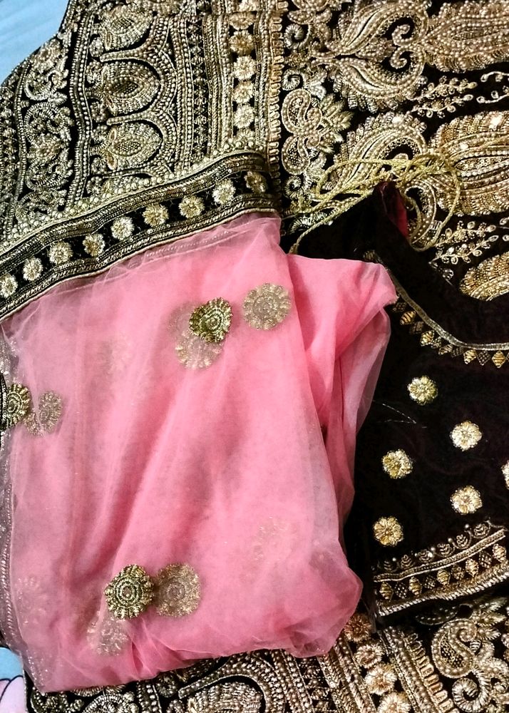 Velvet Heavy Wedding Lehnga