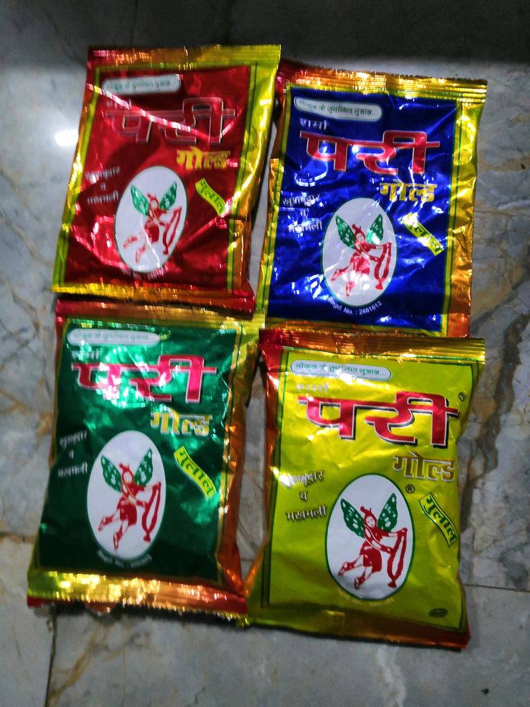 💥4 Packet Of Gulaal/ Colour For Holi Fastival 💥