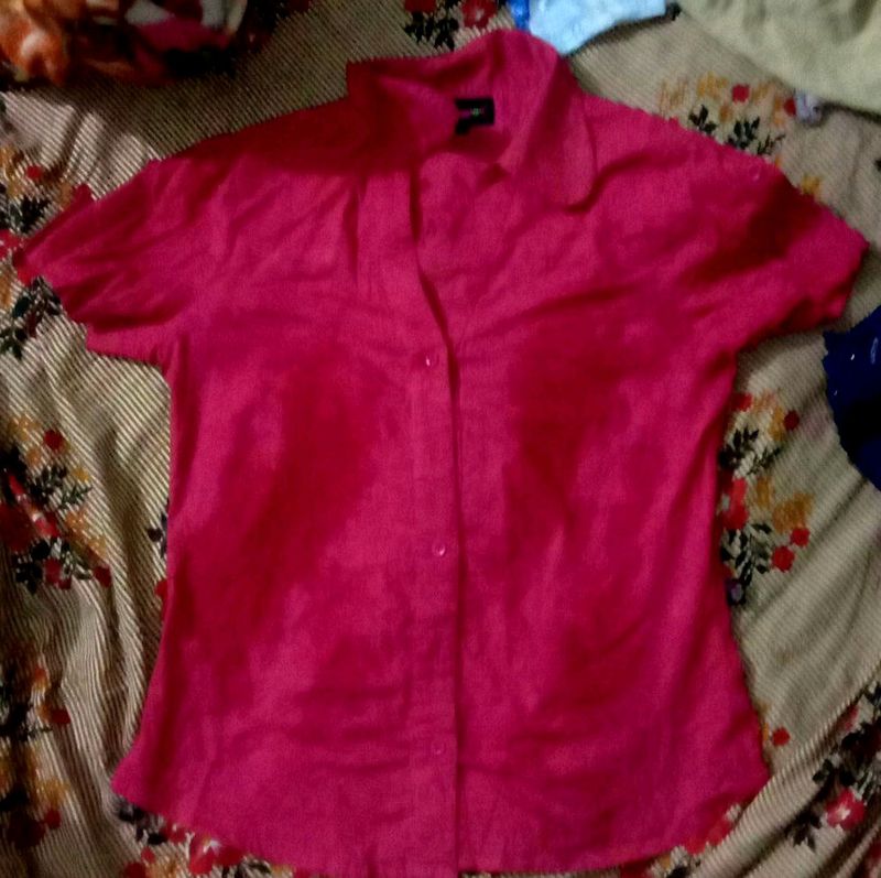 🍒 Cotton Pink Shirt For women I Bust 32