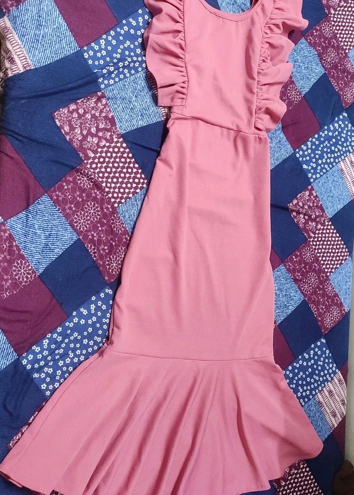 Pink Western Bodycon Dress
