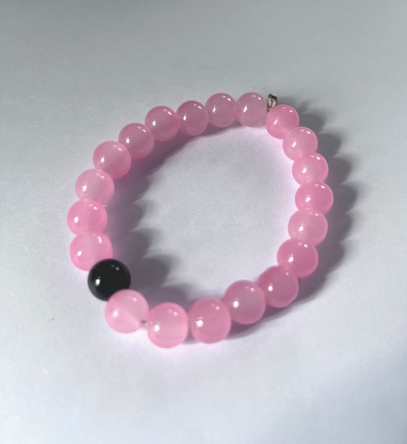 Pink Glass Bracelet