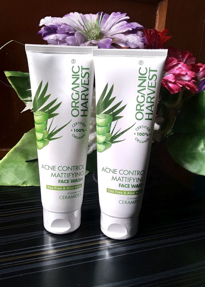 (Pack Of 2)Organic Harvest ACNE CONTROL FACE WASH